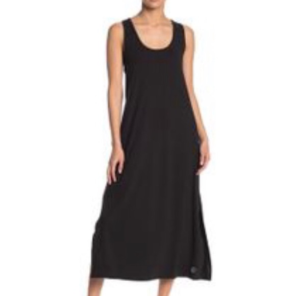 NWOT SAM EDELMAN BLACK MESH RACERBACK DRESS LARGE - Picture 1 of 5